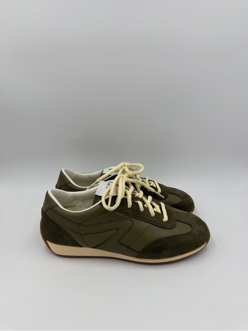 Rag & Bone Retro Runner Brown Leather Suede Sneakers Women's Size 39 EU 6 US